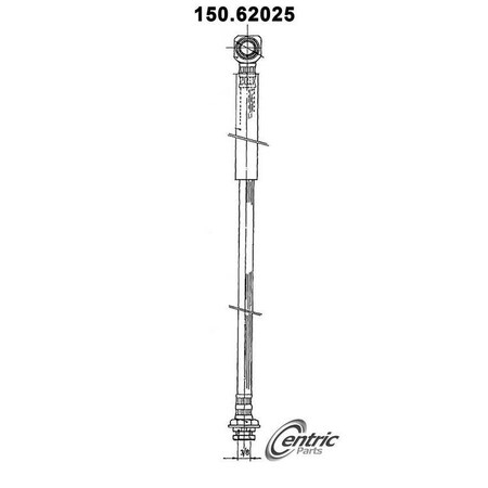 Centric Parts Brake Hose, 150.62025 150.62025